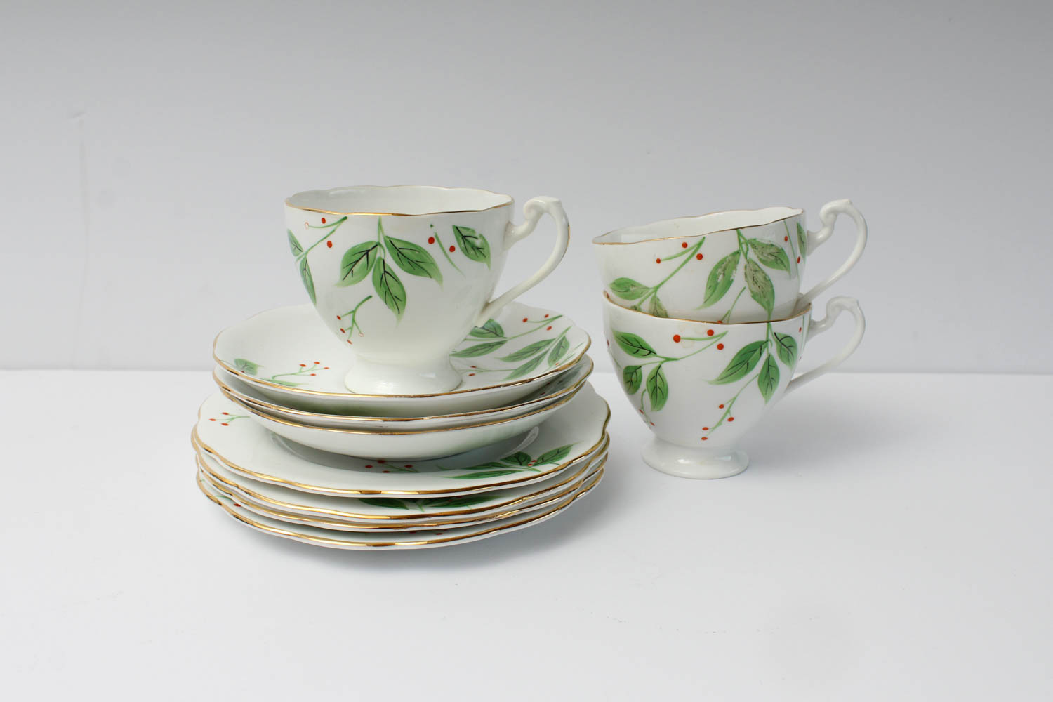 Assorted Vintage Green China Collection EBTH